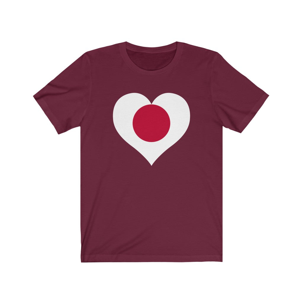 Japan Heart Flag Premium Tee - Unisex