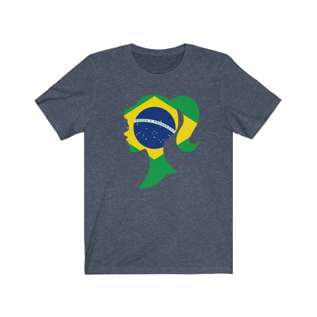 Brazil Girl Flag Premium Tee - Unisex