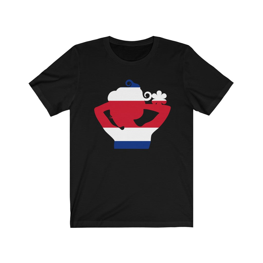 Costa Rica Lady Flag Premium Tee - Unisex