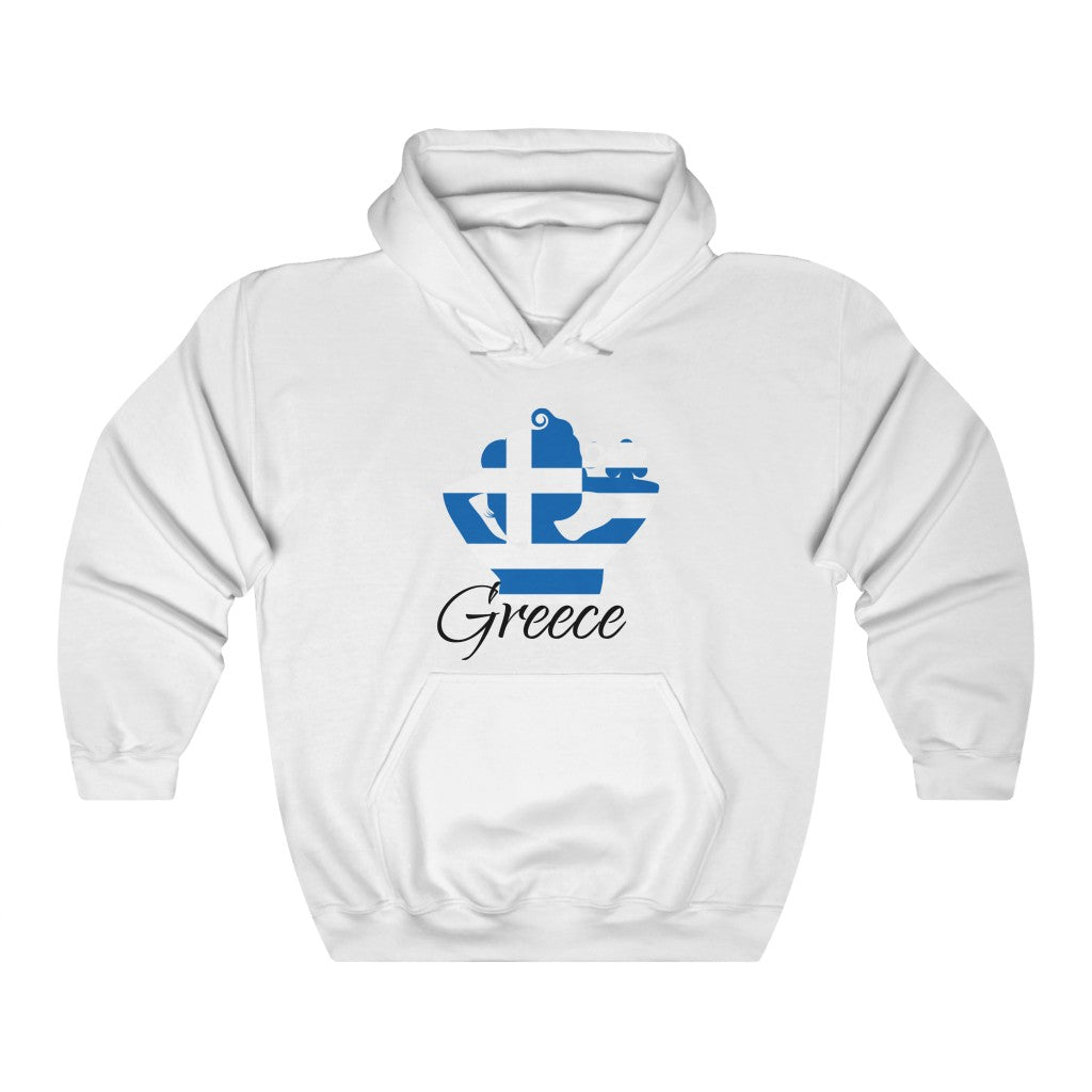 Greece Lady Flag Hoodie Sweatshirt 1 - Unisex