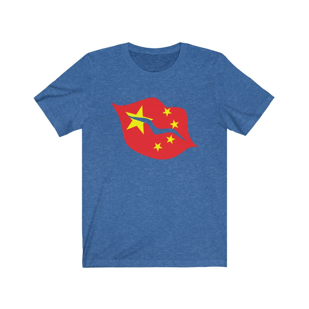 China Lips Flag Premium Tee - Unisex