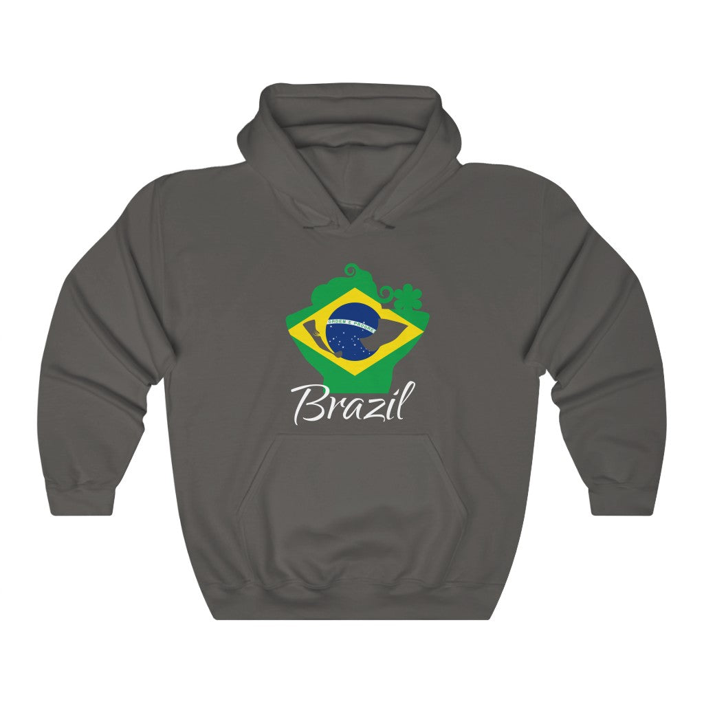 Brazil Lady Flag Hoodie Sweatshirt 2 - Unisex