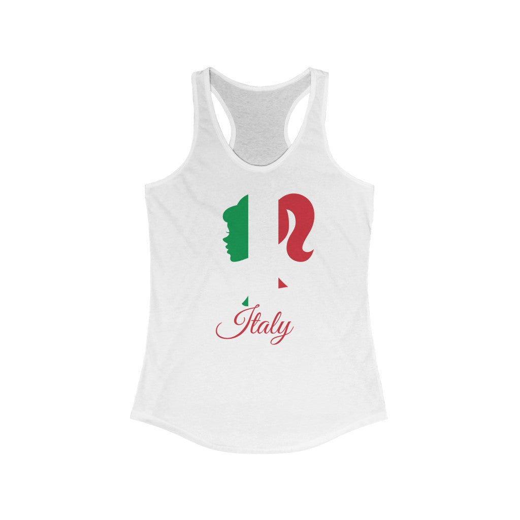 Italy Girl Flag Tank 1a - Women