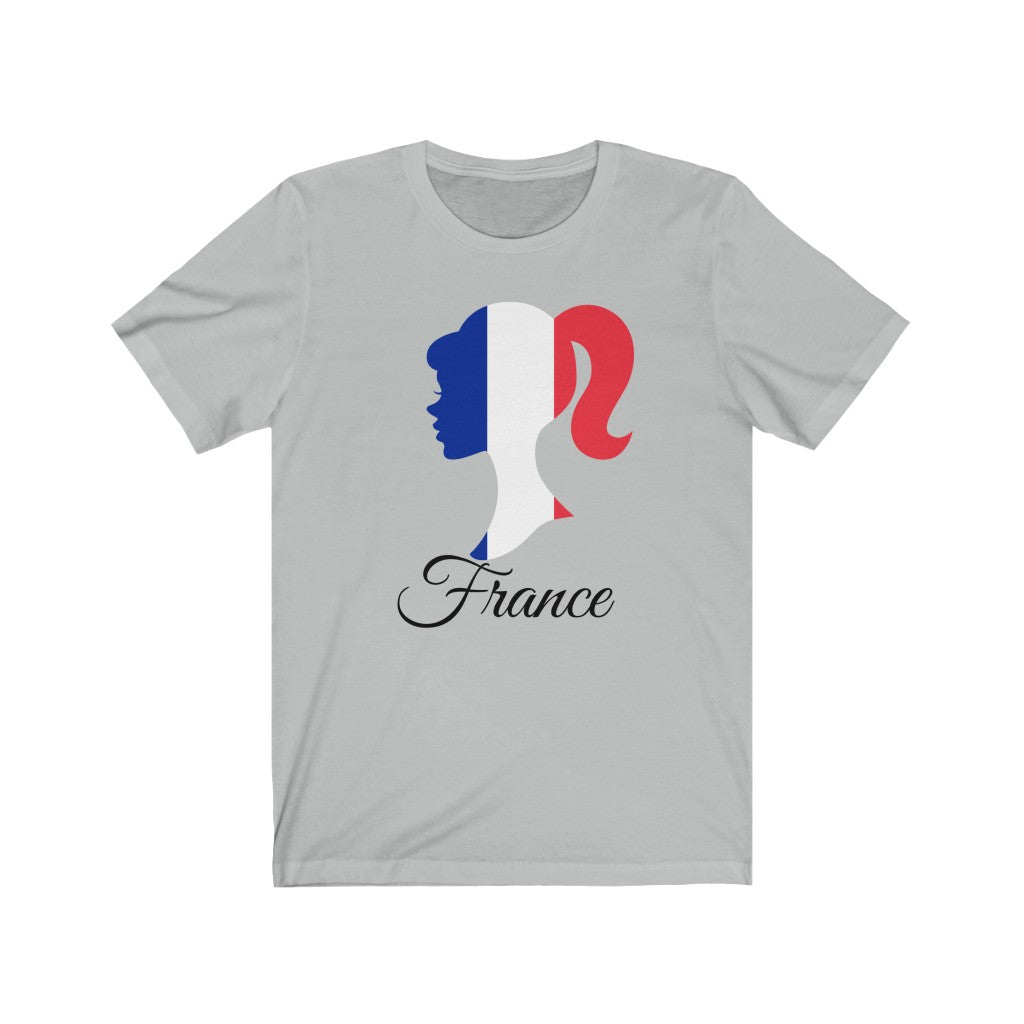 France Girl Flag Premium Tee 1 - Unisex
