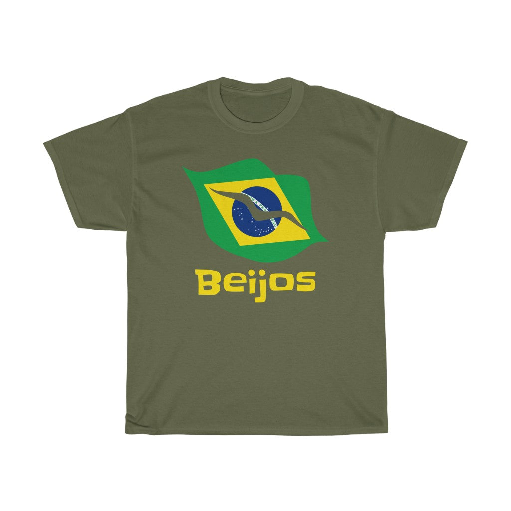 Brazil (Beijos) Lips Flag Standard Tee 1a - Unisex