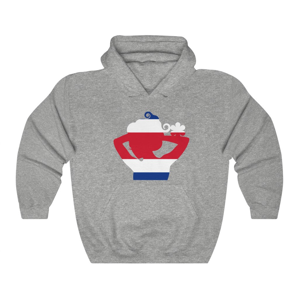 Costa Rica Lady Flag Hoodie Sweatshirt - Unisex