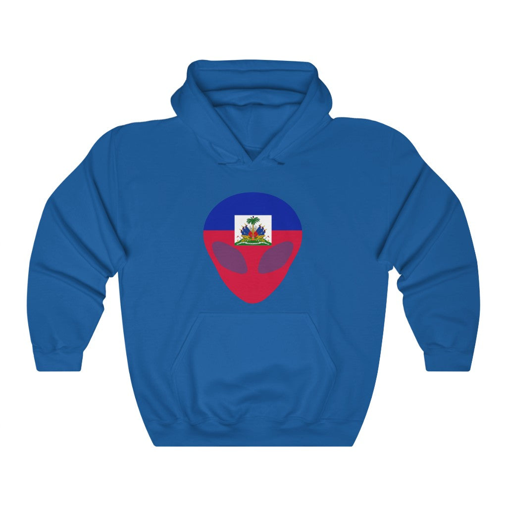 Haiti Alien Flag Hoodie Sweatshirt - Unisex