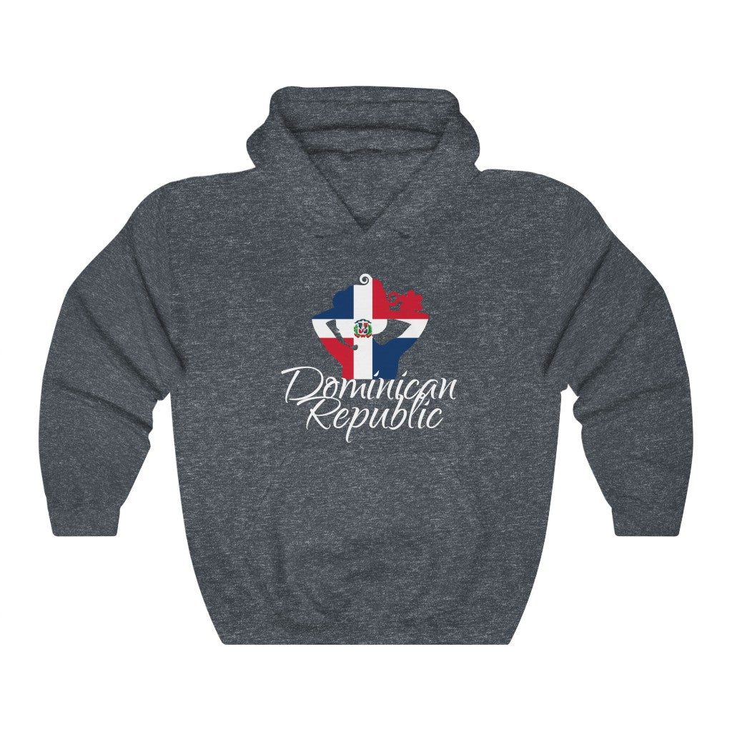 Dominican Republic Lady Flag Hoodie Sweatshirt 4 - Unisex