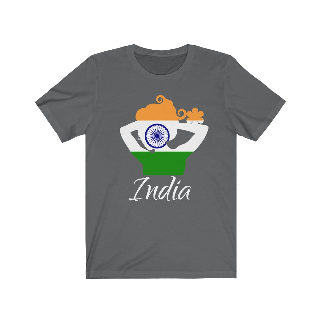 India Lady Flag Premium Tee 2 - Unisex