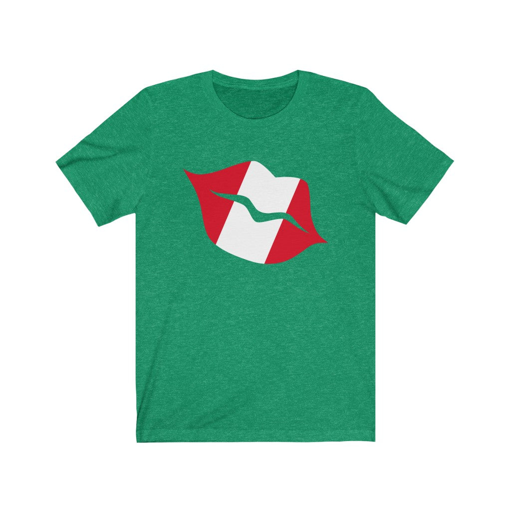 Peru Lips Flag Premium Tee - Unisex