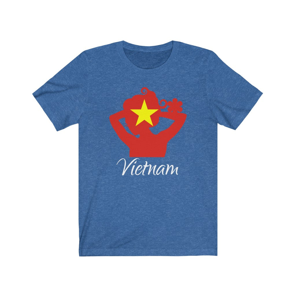 Vietnam Lady Flag Premium Tee 2 - Unisex