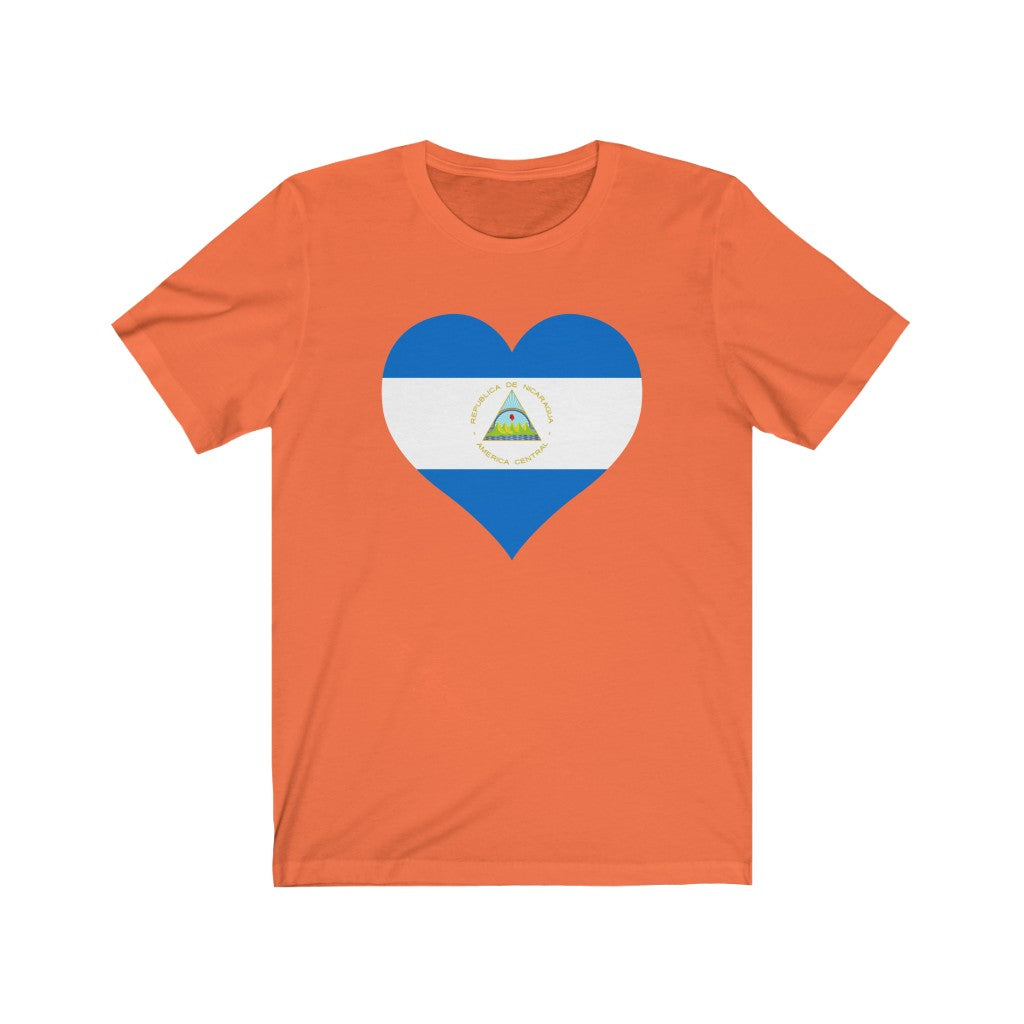 Nicaragua Heart Flag Premium Tee - Unisex