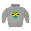 Jamaica Heart Flag Hoodie Sweatshirt - Unisex