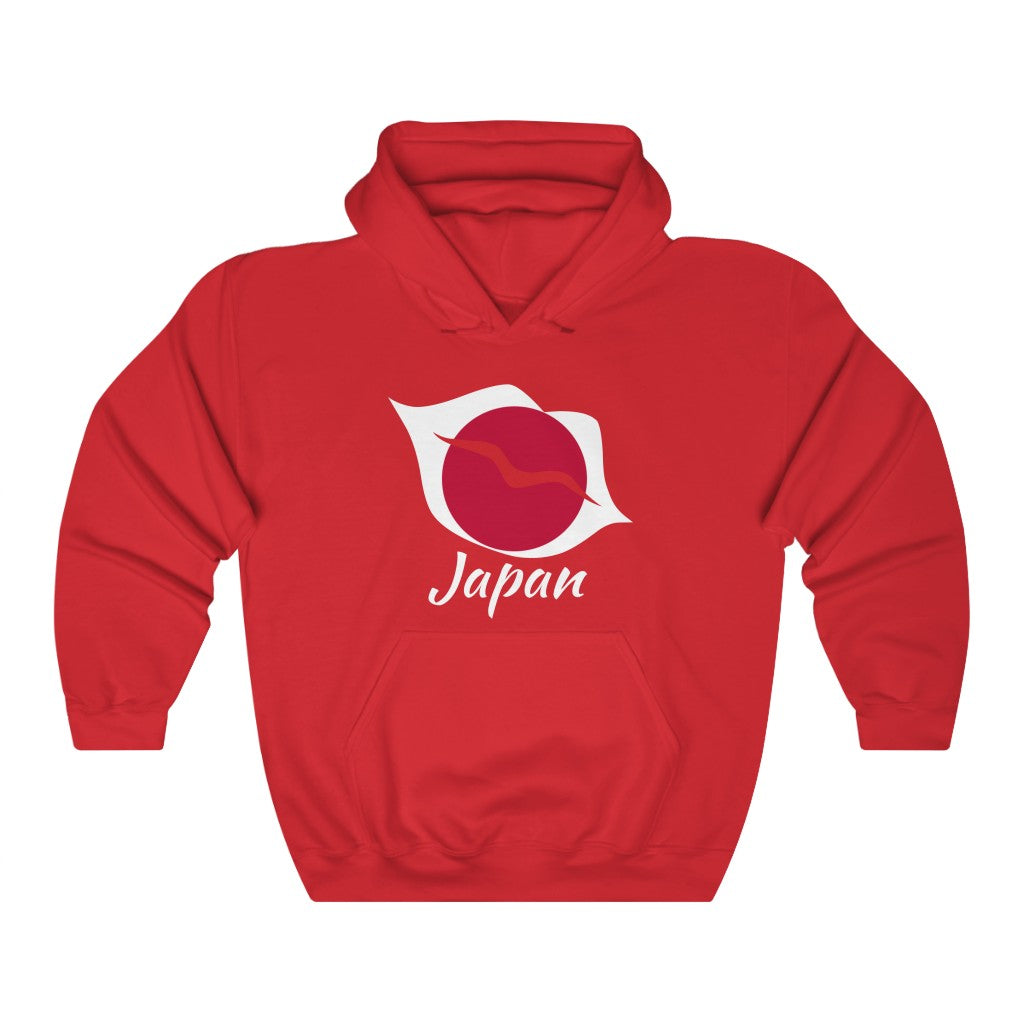 Japan Lips Flag Hoodie Sweatshirt 2 - Unisex