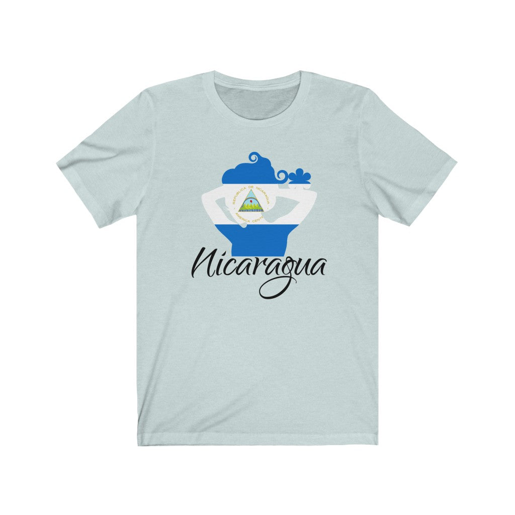 Nicaragua Lady Flag Premium Tee 1 - Unisex