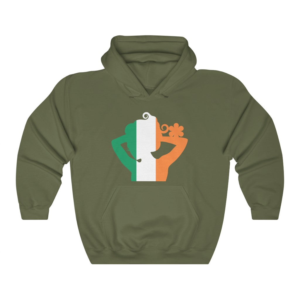 Ireland Lady Flag Hoodie Sweatshirt - Unisex