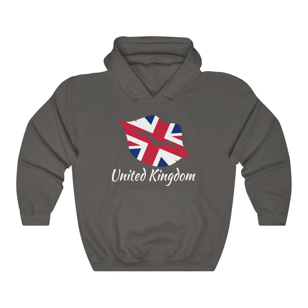 United Kingdom Lips Flag Hoodie Sweatshirt 2 - Unisex