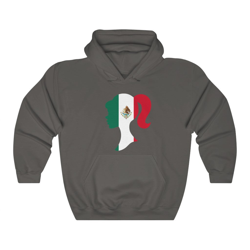Mexico Girl Flag Hoodie Sweatshirt - Unisex