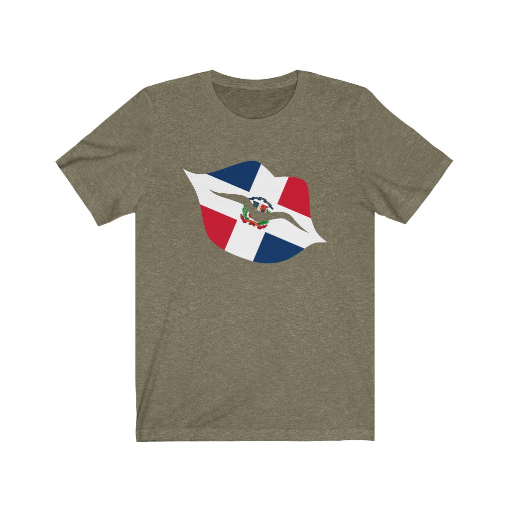 Dominican Republic Lips Flag Premium Tee - Unisex