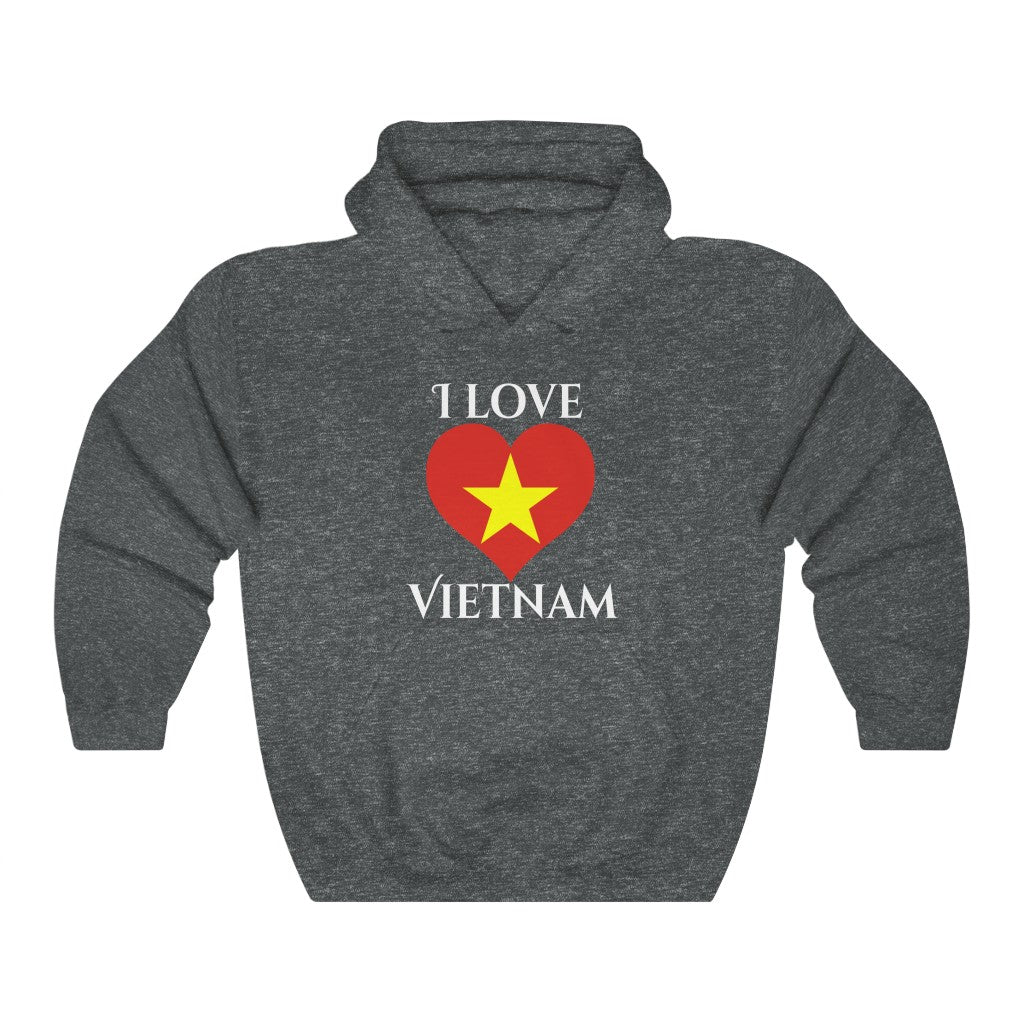Vietnam Heart Flag Hoodie Sweatshirt 2 - Unisex