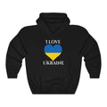 Ukraine Heart Flag Hoodie Sweatshirt 2 - Unisex