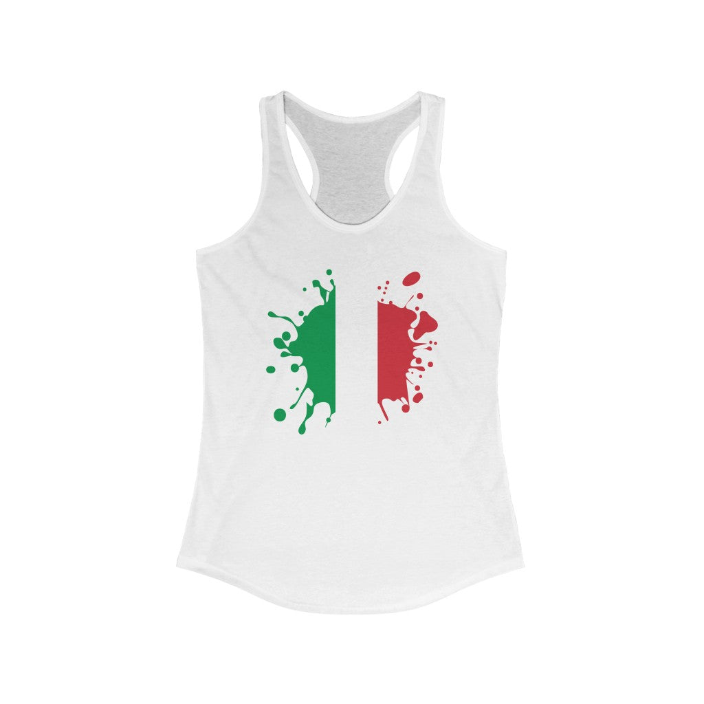 Italy Splat Flag Tank - Women