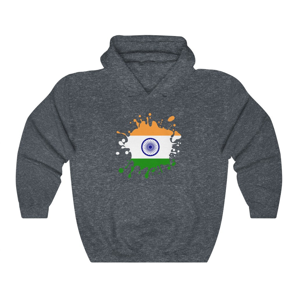 India Splat Flag Hoodie Sweatshirt - Unisex