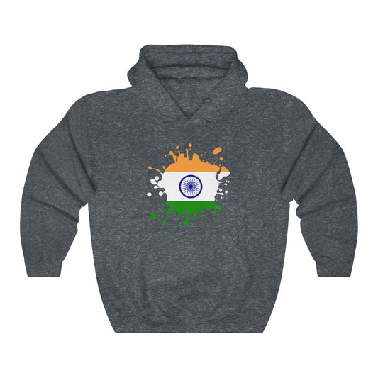 India Splat Flag Hoodie Sweatshirt - Unisex