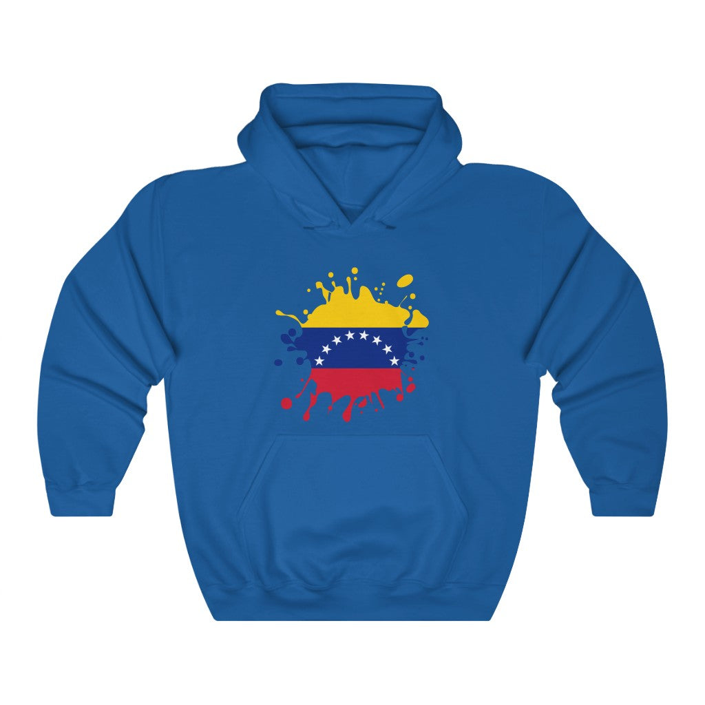 Venezuela Splat Flag Hoodie Sweatshirt - Unisex