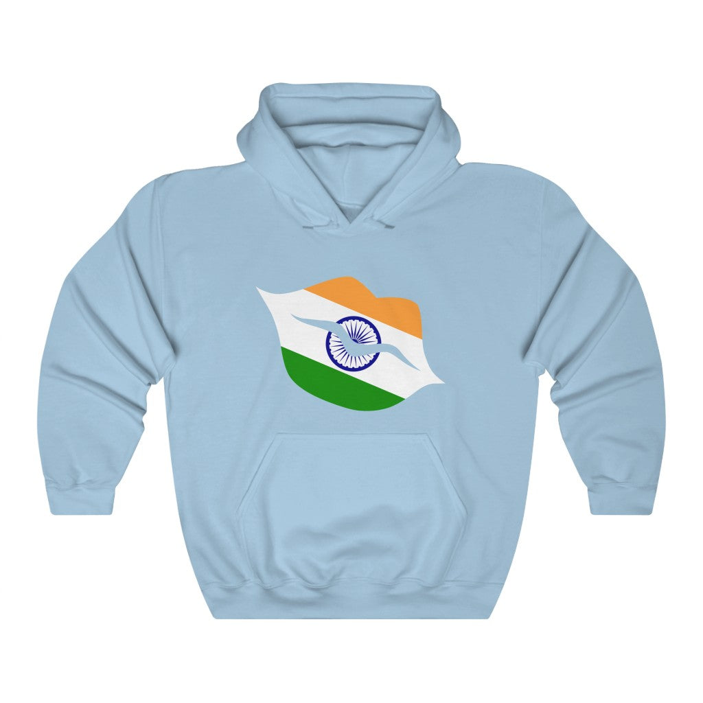 India Lips Flag Hoodie Sweatshirt - Unisex