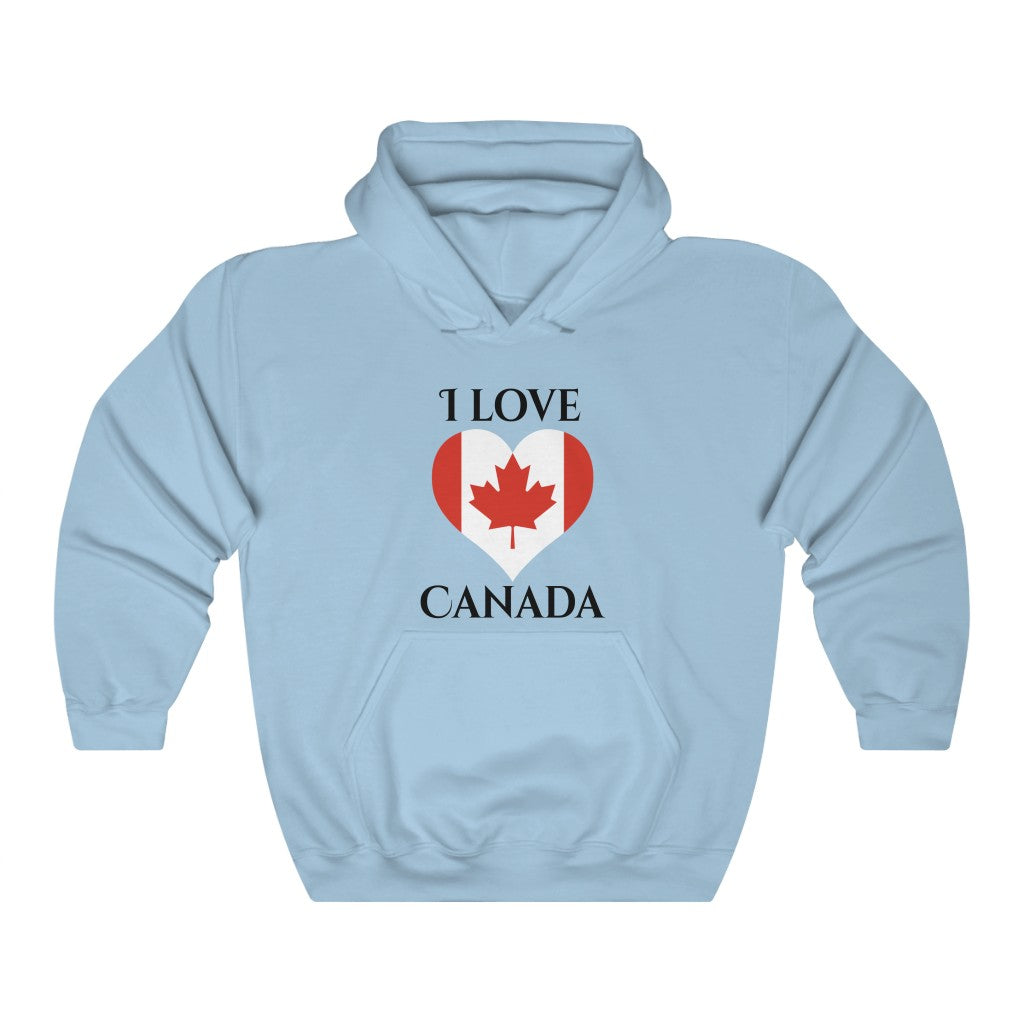 Canada Heart Flag Hoodie Sweatshirt 1 - Unisex