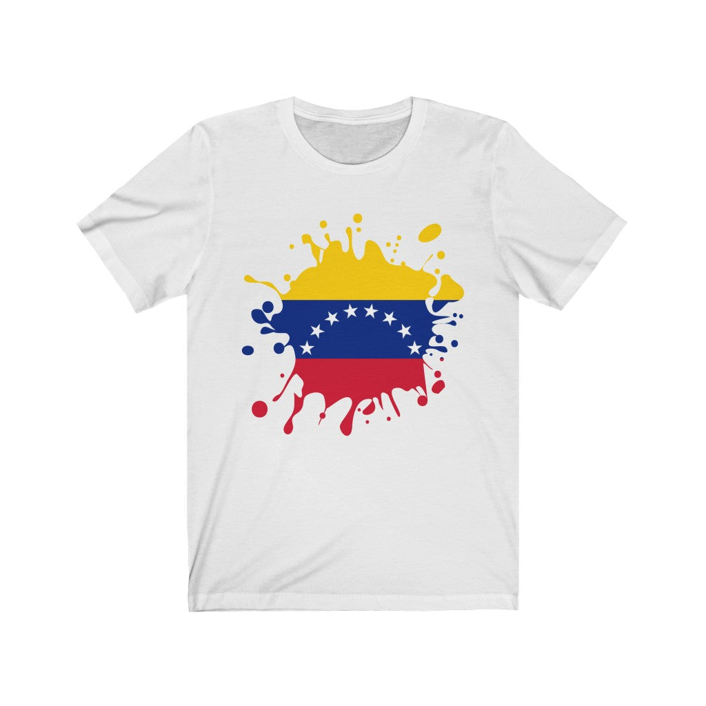 Venezuela Splat Flag Premium Tee - Unisex