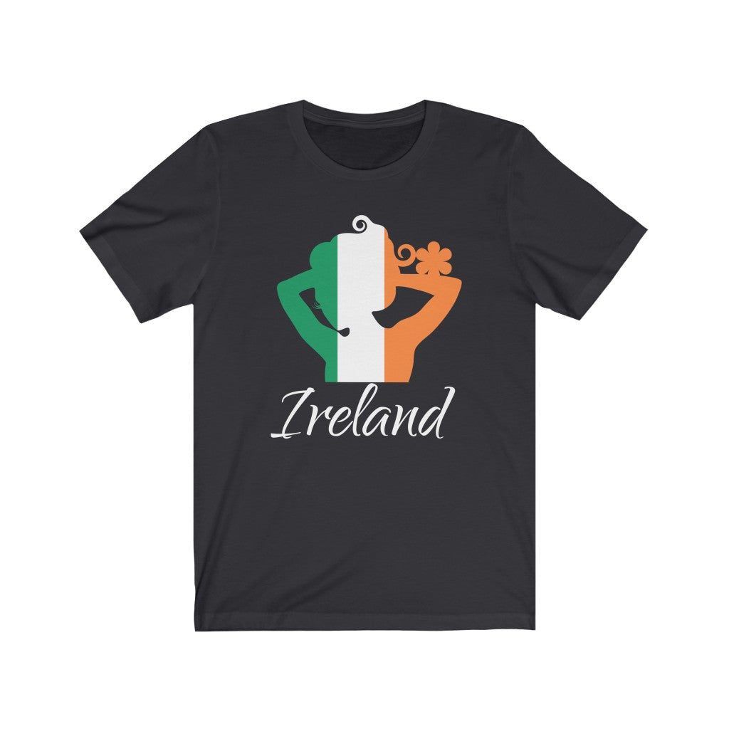 Ireland Lady Flag Premium Tee 2 - Unisex