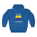Colombia Heart Flag Hoodie Sweatshirt 2 - Unisex