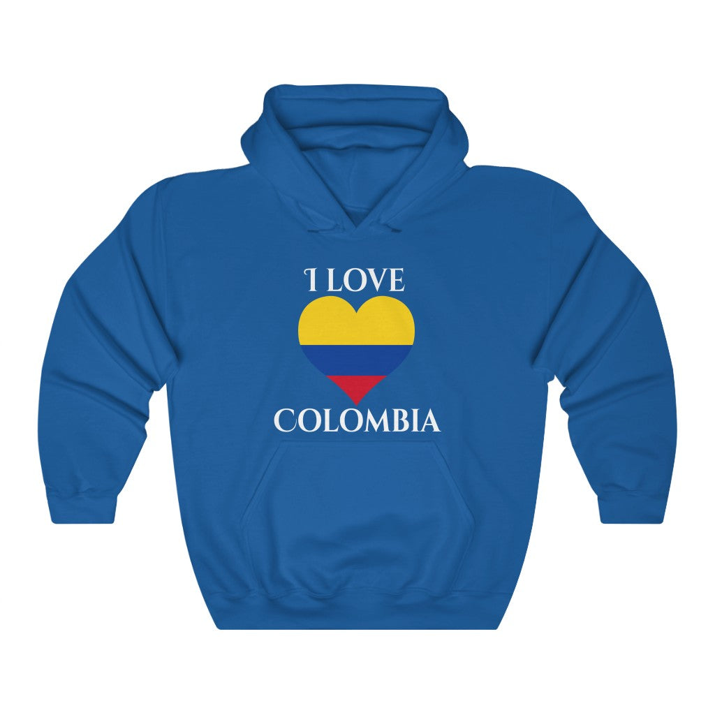Colombia Heart Flag Hoodie Sweatshirt 2 - Unisex