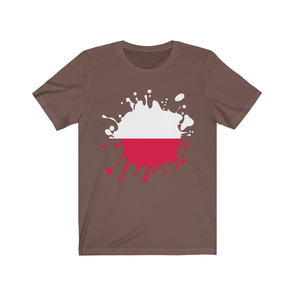 Poland Splat Flag Premium Tee - Unisex