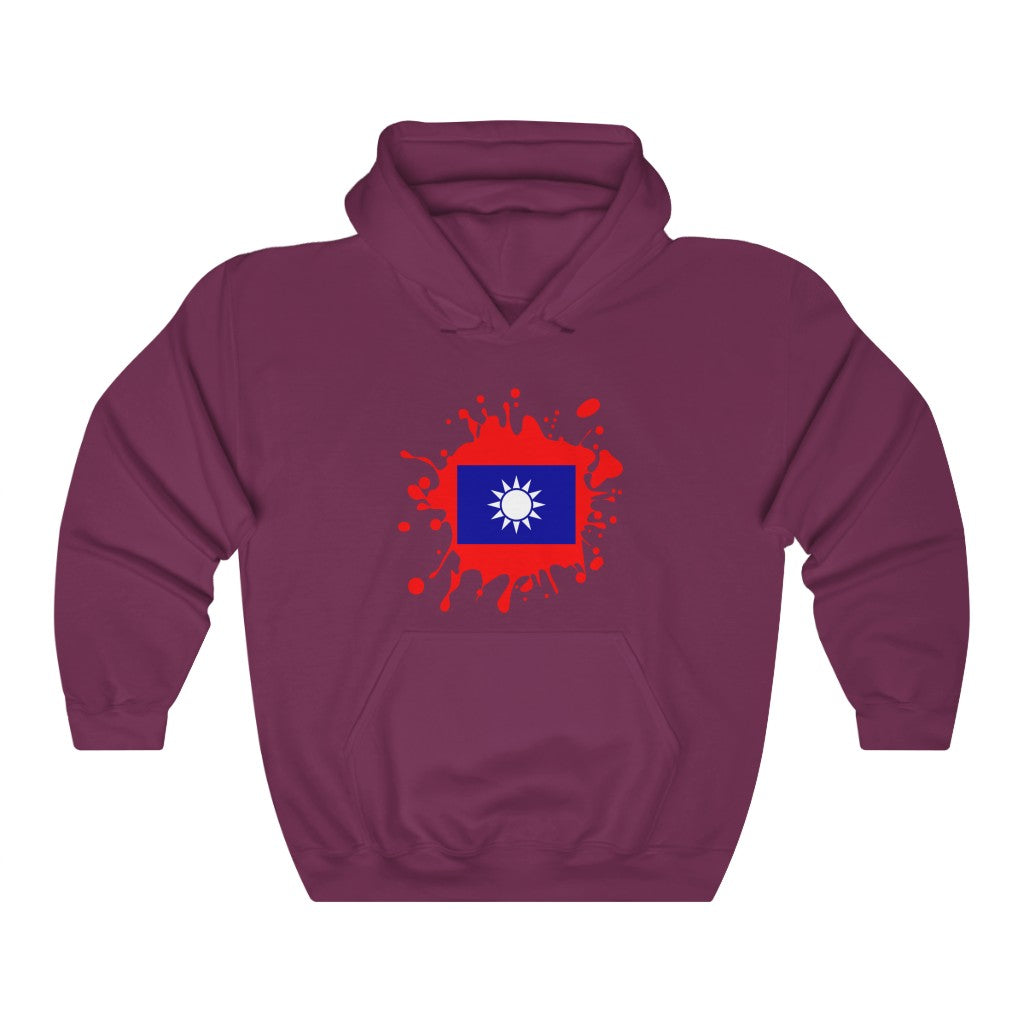 Republic of China (Taiwan) Splat Flag Hoodie Sweatshirt - Unisex