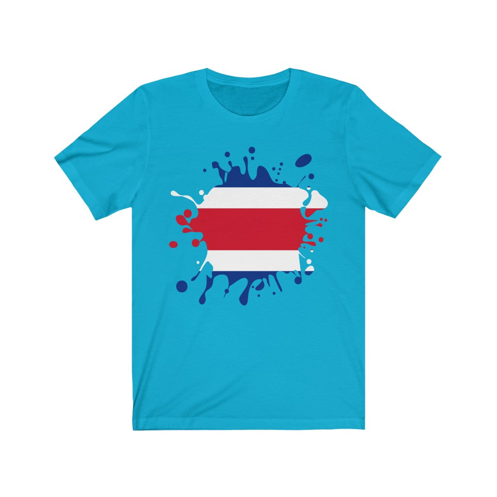 Costa Rica Splat Flag Premium Tee - Unisex
