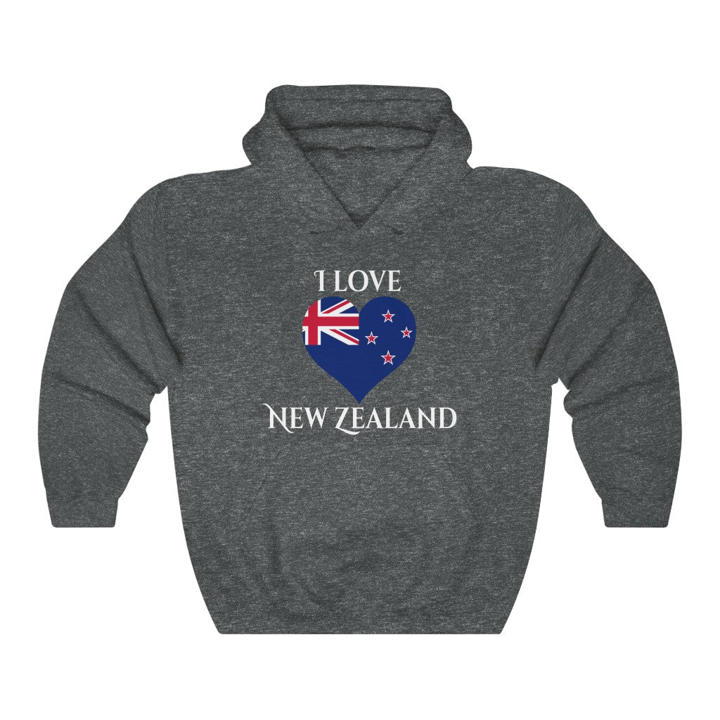 New Zealand Heart Flag Hoodie Sweatshirt 2 - Unisex