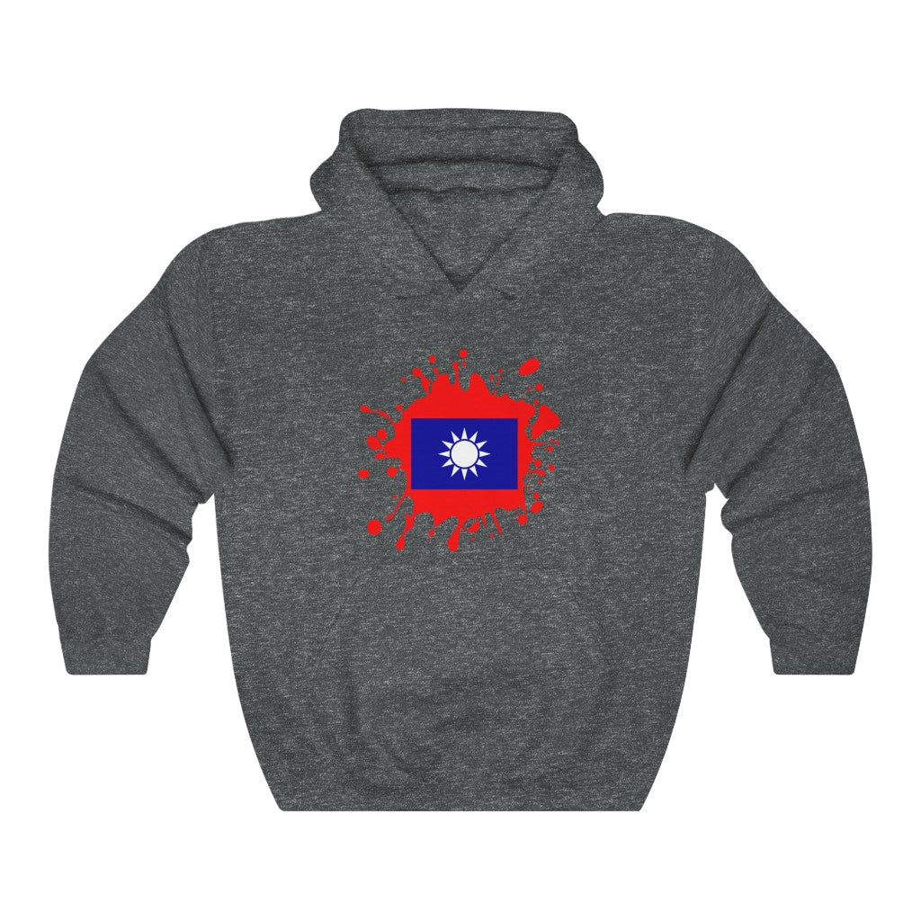 Republic of China (Taiwan) Splat Flag Hoodie Sweatshirt - Unisex