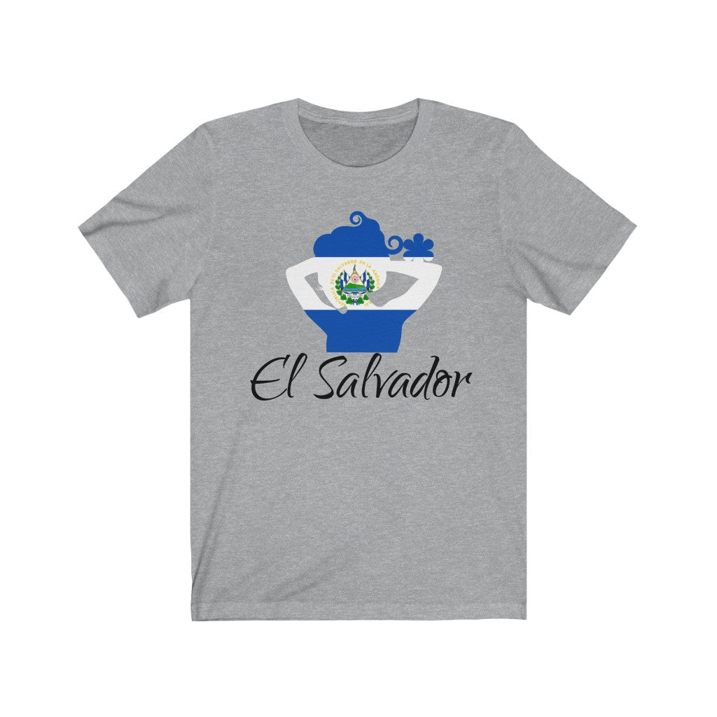 El Salvador Lady Flag Premium Tee 1 - Unisex