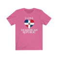 Dominican Republic Heart Flag Premium Tee 2 - Unisex