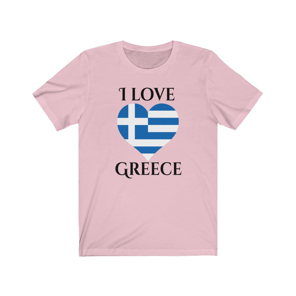 Greece Heart Flag Premium Tee 1 - Unisex