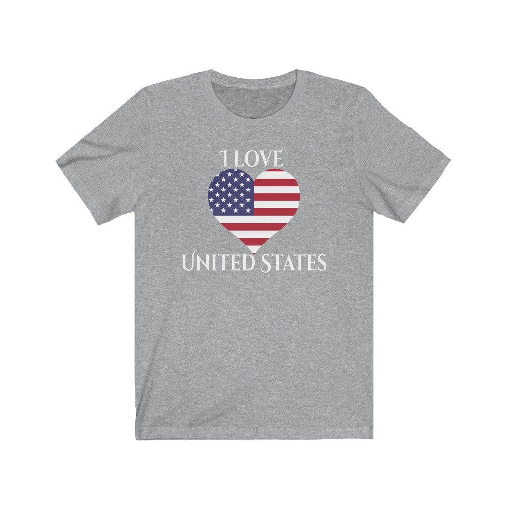 United States of America Heart Flag Premium Tee 2 - Unisex