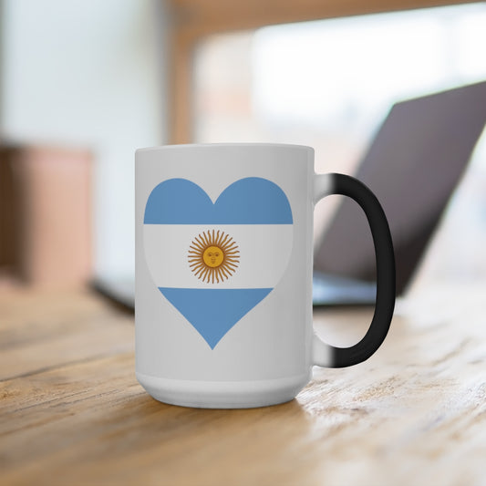 Argentina Heart Color Changing Mug