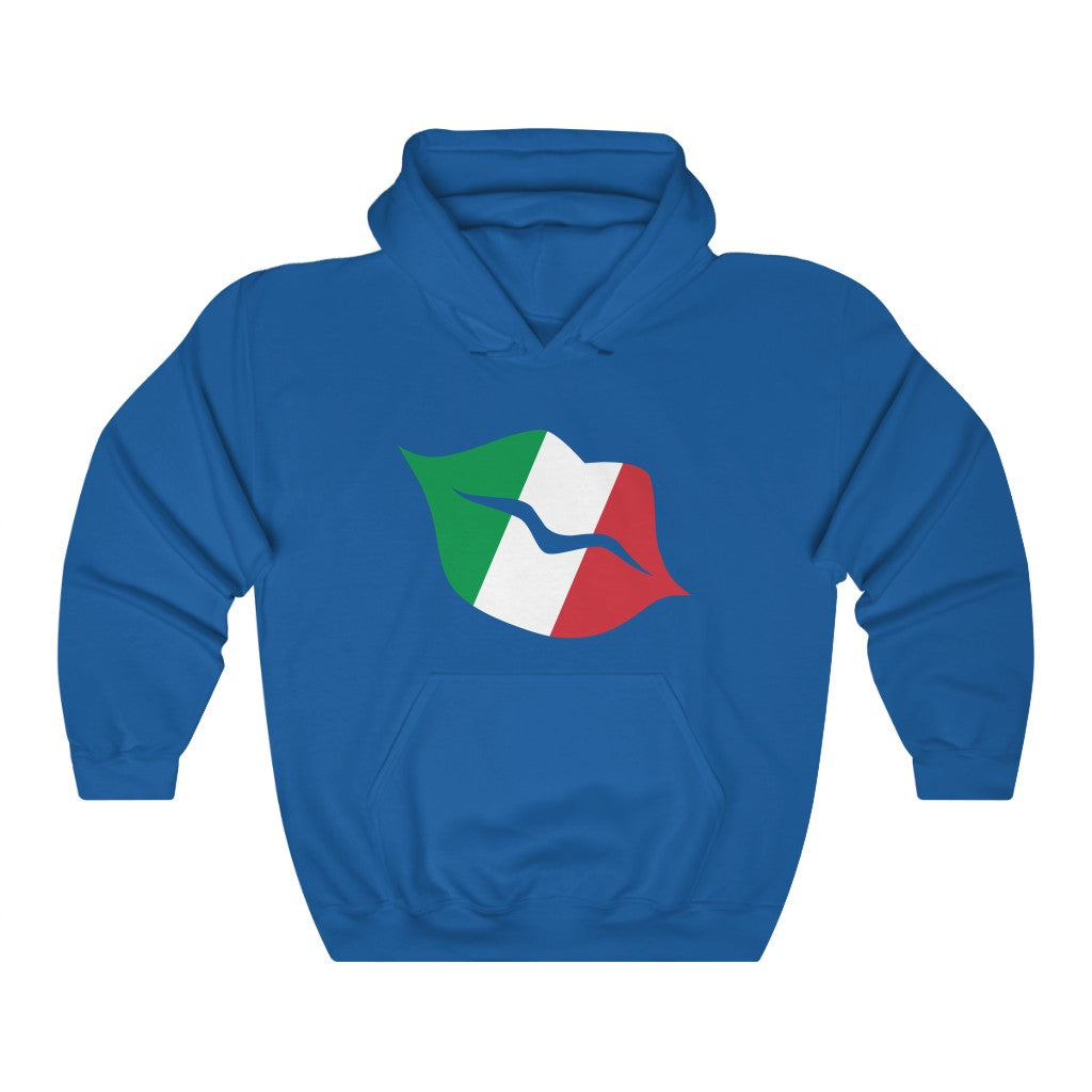 Italy Lips Flag Hoodie Sweatshirt - Unisex
