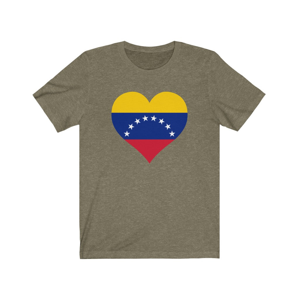 Venezuela Heart Flag Premium Tee - Unisex