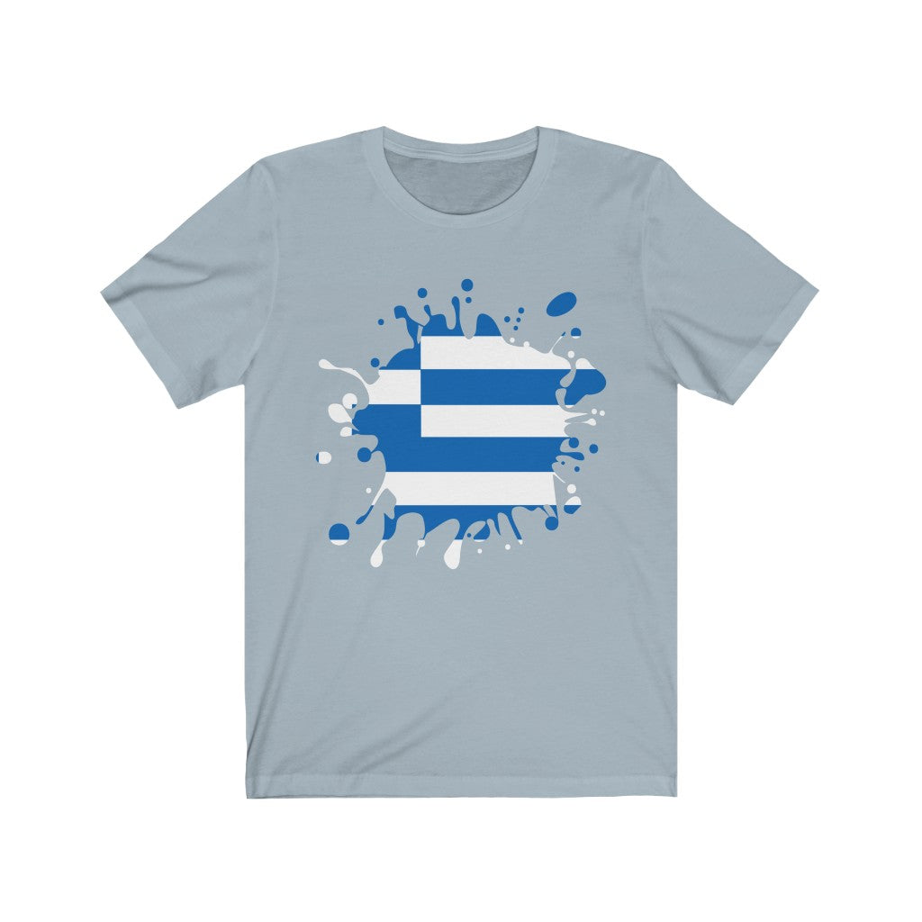 Greece Splat Flag Premium Tee - Unisex