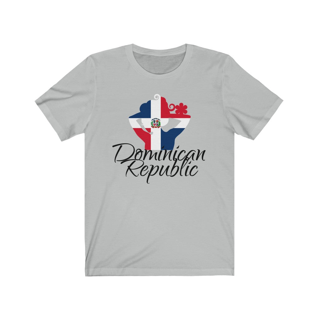 Dominican Republic Lady Flag Premium Tee 3 - Unisex