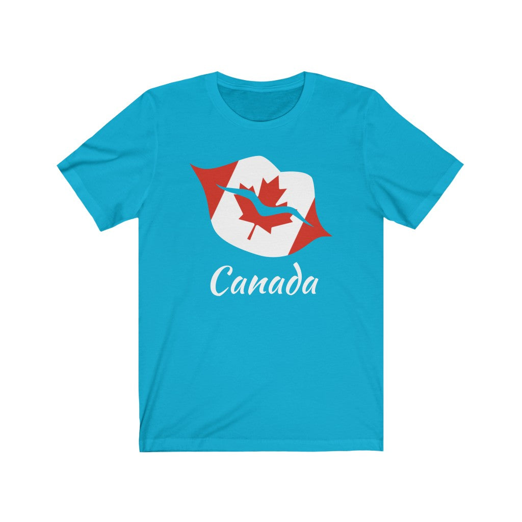 Canada Lips Flag Premium Tee 2 - Unisex